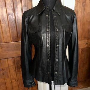 Women's Scully Black Leather Jacket